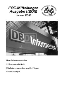 Rundschreiben 2012 / 1