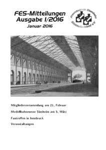 Rundschreiben 2016 / 1